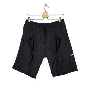 Santic Black Men’s Padded Elastic Waist Nylon Bicycle Cycling Shorts